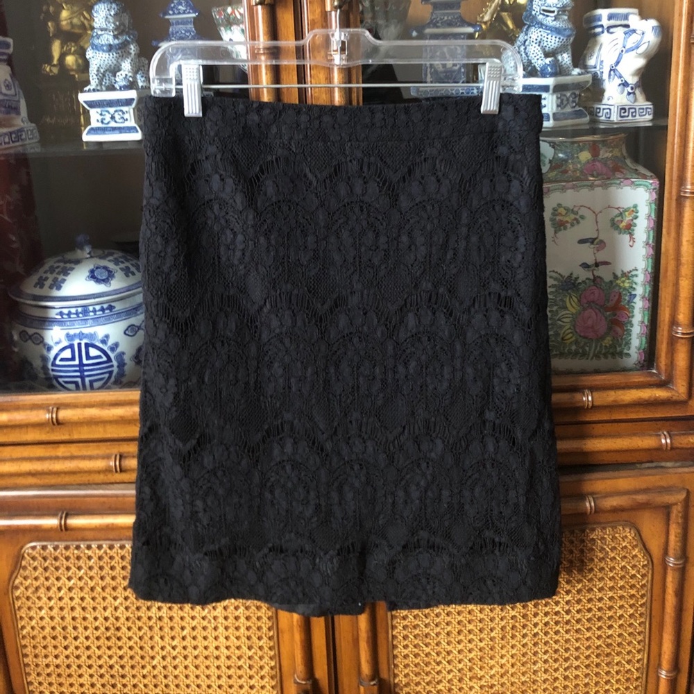 J.Crew Black Lace Skirt
